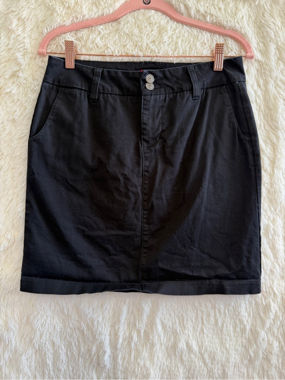 Dickies Womens Skater Girl Mini Skirt 11 Black Workwear Y2K 90s Grunge Edgy